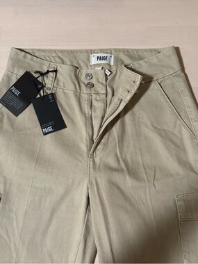 PAIGE 'Monkee's' Vintage Warm Cargo Pants in Khaki